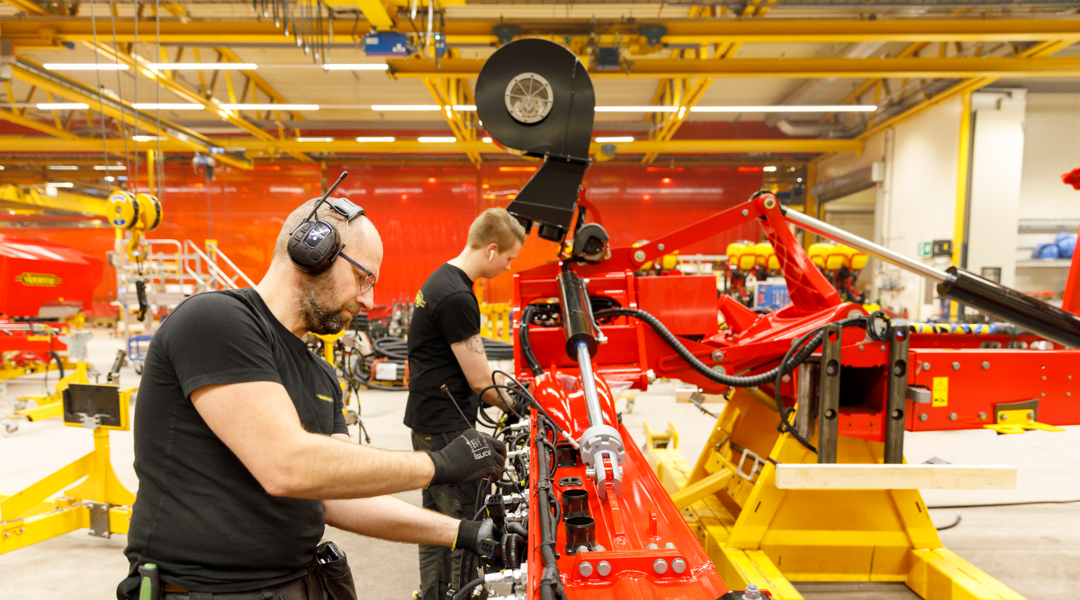 Produktion hos Väderstad. 