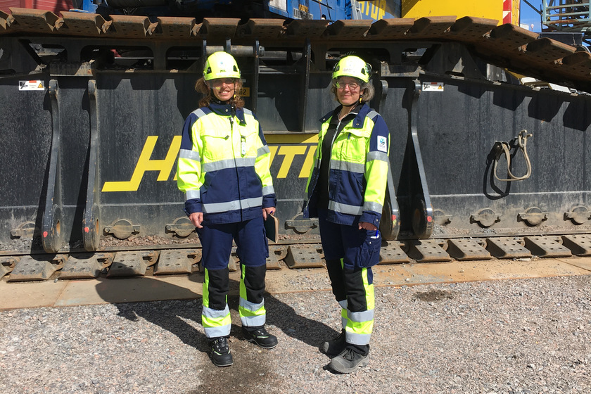 Ingela Ekebro och Susan Björkqvist från Heliosprojektet