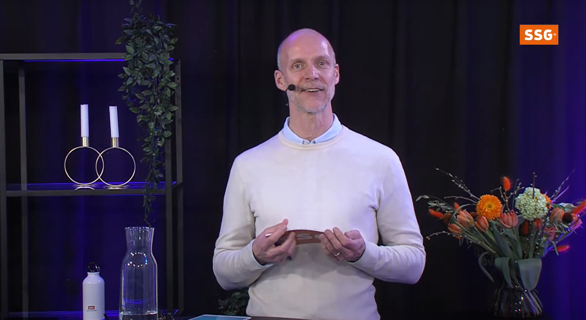 Moderator Niklas Delmar från HejEngagemang på SSG Säkerhetskonferens 20222